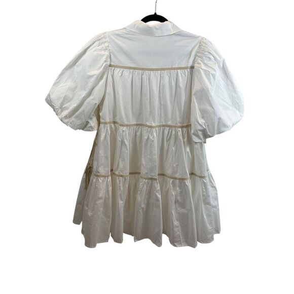 Brand new with Tags Sofie the Label White Balloon Sleeve Mini Dress Size Medium - Picture 4 of 16